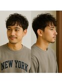 大人メンズショートくせ毛風パーマ 20代 30代 40代 50代 60代