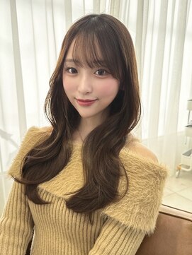 レイリー 原宿 表参道(Rayreee) 薄め流し前髪のくびれレイヤーロング