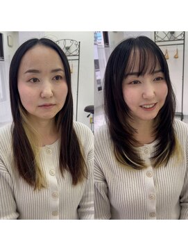 アンジュレーブ(AngeReve) 前髪カット・顔周りカットで大変身★レイヤーカットお任せ下さい