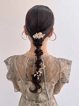 タイトローポニー タイト編みおろし