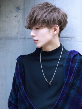 ゴールド 大阪 梅田店(GOALD) スパイラルパーマ波巻き無造作マッシュ