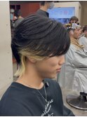 ホワイトブロンドインナーカラー