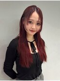 【hinana】ワインレッド