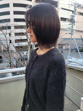 ツイギー 宮西店(TWiGGY) 切りっぱなし×ピンクボルドー