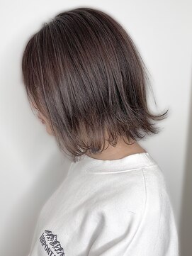 エミュー(emue) 小顔効果◎アッシュボブ×くびれ外ハネ×顔周りレイヤー透明感