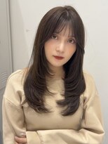 ジーナ 福岡天神(Zina)&nbsp;ミディアムヘア/暗めカラー/デザインカラー/髪質改善