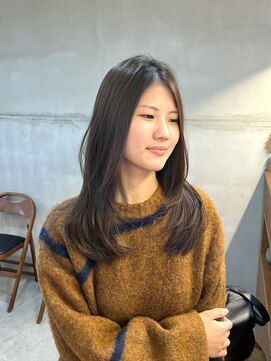 コミレ(COMILE) オリーブカラー/レイヤーカット/髪質改善/縮毛矯正/上前津