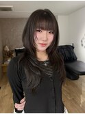 大分韓国かき上げレイヤーカット大人レイヤー顔まわりレイヤー
