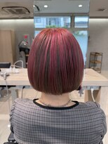 アッシュ 高幡不動店(Ash)&nbsp;フェイスフレーミングミルクティーペールピンクぷつっとボブ