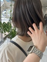 エミュ(emu.) ボブレイヤー×グレージュ裾カラー◎