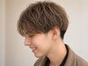 【男性限定men's人気No.3】メンズカット+カラー+眉カット 11000