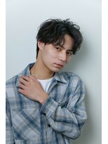 トラスト ザ バーバー 東京駅日本橋店(TRUST the Barber)&nbsp;センターパート/ニュアンスパーマ/メンズヘア