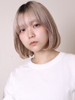 トライポッド(TRIPOD)&nbsp;似合わせカット30代40代50代ハイトーンショートボブ0805