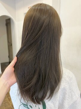 ヘアーアイスカルテット(HAIR ICI QUARTET) 20代30代透明感ロング◎ブリーチなしショコラベージュ