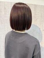 ヴィサージュ(VISAGE) 秋のレッドカラーボブ
