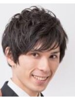 ヘアー リラックス 風香(HAIR RELAX)&nbsp;メンズビジネスカット/ソフトパーマ/前髪短め/アシメ/東北仙台