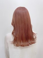 リノショアーズ 日本大通り店(RINOSHORES)&nbsp;韓国風ミディアムロングハイトーン柔らかオレンジベージュmaaya