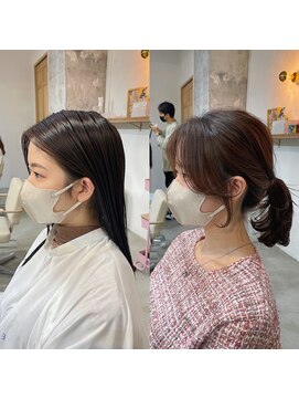 エレノア トーキョー 恵比寿(ELEANOAH TOKYO) 韓国式顔まわりカット☆ くびれヘア　ヨシンモリ