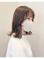 アンカーデイズ(Anchor Days)&nbsp;顔まわりレイヤーカット ミディアム/ブラウンベージュ