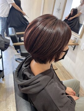 マロウ(marou) 白髪ぼかしのハイライト