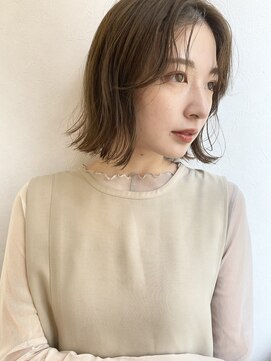 ノラギンザユー(NORA GINZA/U) 外ハネぱつっとボブ外ハネボブパーマ顔まわりレイヤーボブウルフ