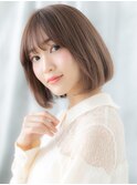 耳掛けも◎ウザバング前下がりツヤ髪大人ボブb小山20代30代40代