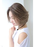 【ROSE】白髪ぼかしハイライト_髪質改善ボブ