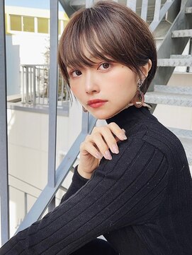 アイドットプラス 表参道(i.+omotesando) 小顔ヘアふんわりショート簡単スタイリングブリーチなしカラー