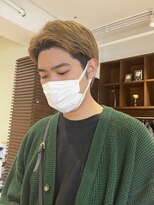 クラップス 杉田店(CLAPS)&nbsp;オリーブベージュ/ケアブリーチ/ダブルカラー/短髪/メンズカット