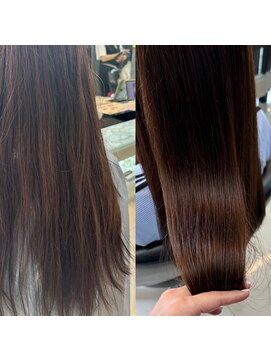 シュール(Sure) ブロー、アイロンなしでツヤツヤストレートヘア◎酸性ストレート