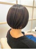 ショートボブ/ナチュラルブラウン