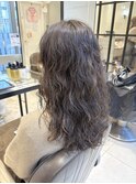 低温デジパで作るロングヘアのウェーブパーマヘア