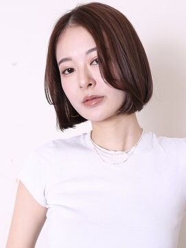 ヨファ ヘアー 芦屋店(YOFA hair) 似合わせカットメルティカラーワンレンショートボブ0205