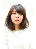 セミディワンカールウェーブミディアム髪質改善カラー