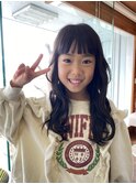 入学式前★顔まわりを可愛く整えたお子様カット