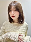20代30代40代韓国レイヤー内巻きレイヤー2wayバング
