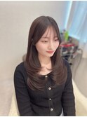 レイヤーカット/韓国/前髪/顔まわり/髪質改善/2way/シースルー