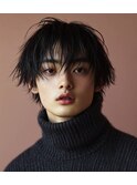 ホワイトグレージュミニウルフデジタルパーマフェザーパーマ