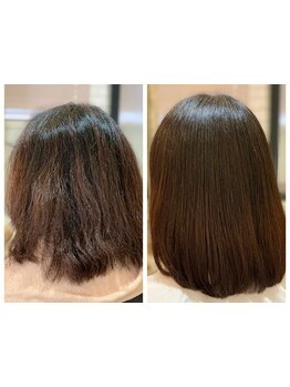 こだわり抜いた髪質改善ストレートが大人気♪湿気や汗で気になるうねりやクセ毛も自然なサラサラヘアに☆