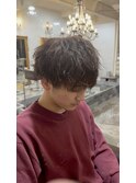 シャドウパーマ　マッシュ