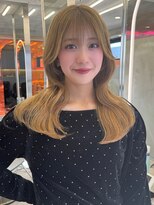 ロンド ストラーダ 心斎橋(Lond strada)&nbsp;エアリーロング×ピンクベージュ×美髪［髪質改善/縮毛矯正］