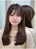 【SAYAKAスタイル】顔まわり/レイヤーカット/小顔韓国くびれヘア