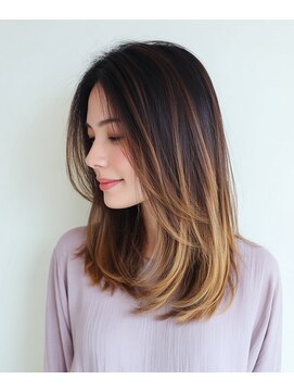 バグズ ヘアデザイン 桔梗が丘店(Baguz HAIR DESIGN) 大人の艶感グラデーションカラー
