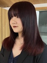 キラ 原宿(KILLA)&nbsp;ブリーチなしダブルカラー/チェリーレッド/ローレイヤー/原宿