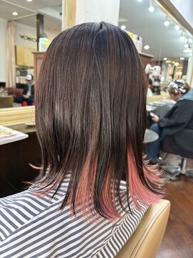 シャンプーボーイアネックス(SHAMPOO BOY Annex) インナー×ピンクミディアムスタイルby ERINA