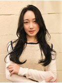 20代大人美人美髪艶髪透明感ダークトーン小顔ふんわりレイヤー