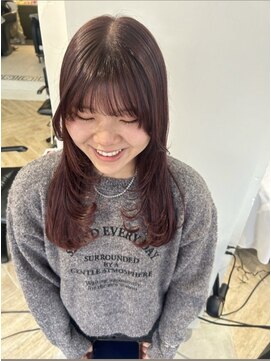 ラヴィズム(LUVISM) 顔周りレイヤー/ダブルカラー/髪質改善/ケアブリーチ万代新潟駅