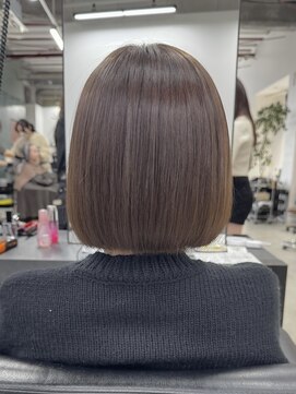 ソピ バイ インビテーション(sopi by invitation) 自然に内に入るボブ 縮毛矯正 アッシュカラー 透明感カラー!