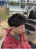 【MEN’S HAIR/サーフカール/刈り上げセンターパート/千葉】