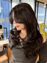 シオン(shion)&nbsp;ロング顔周りレイヤー大人ガーリー似合わせカット_ba577931